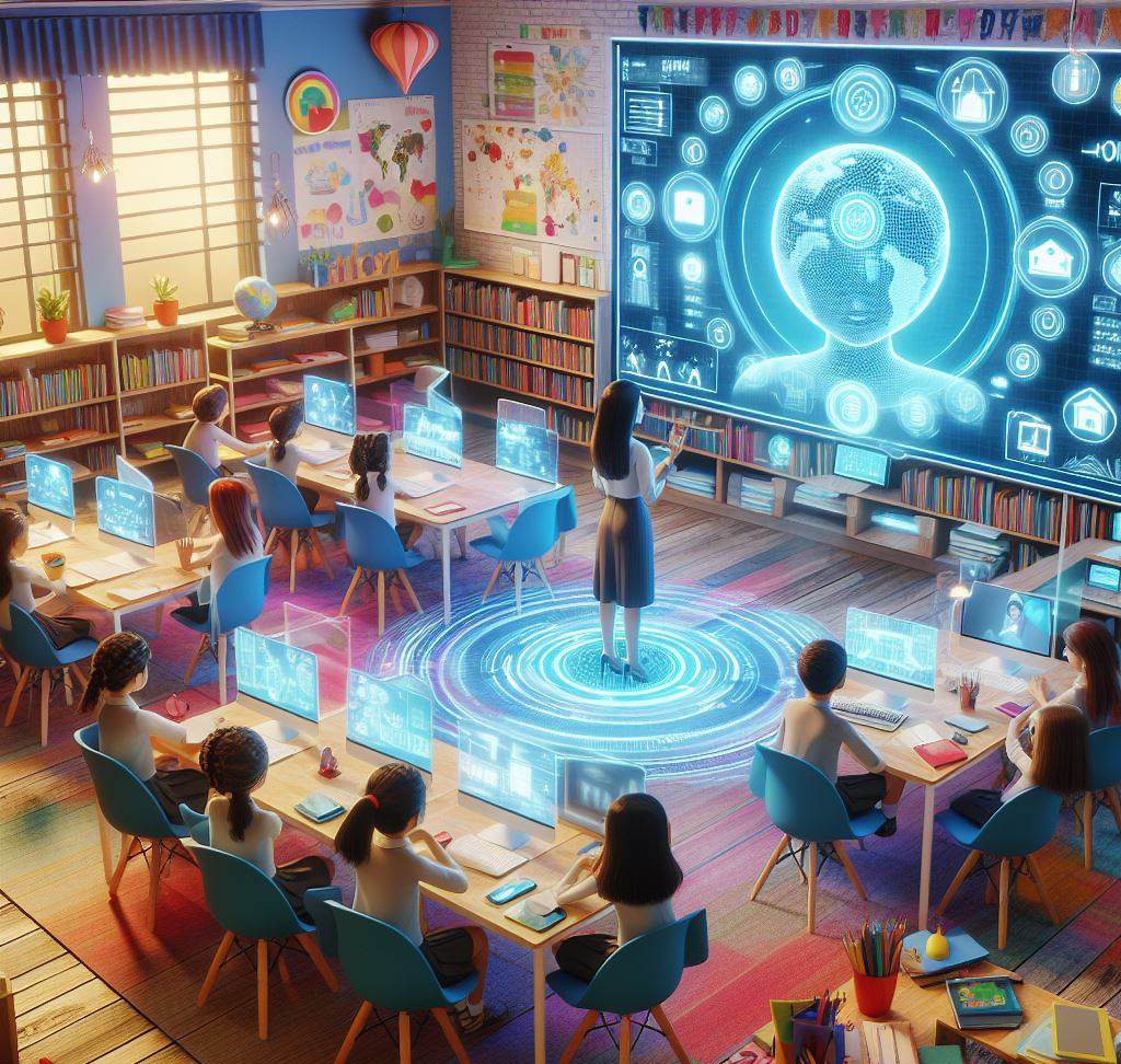 این تصویری از آینده مدارس هوشمند است.