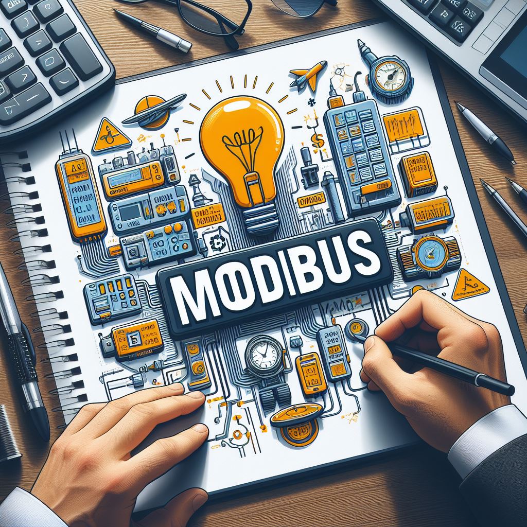 این تصویری درباره پروتکل modbus است.